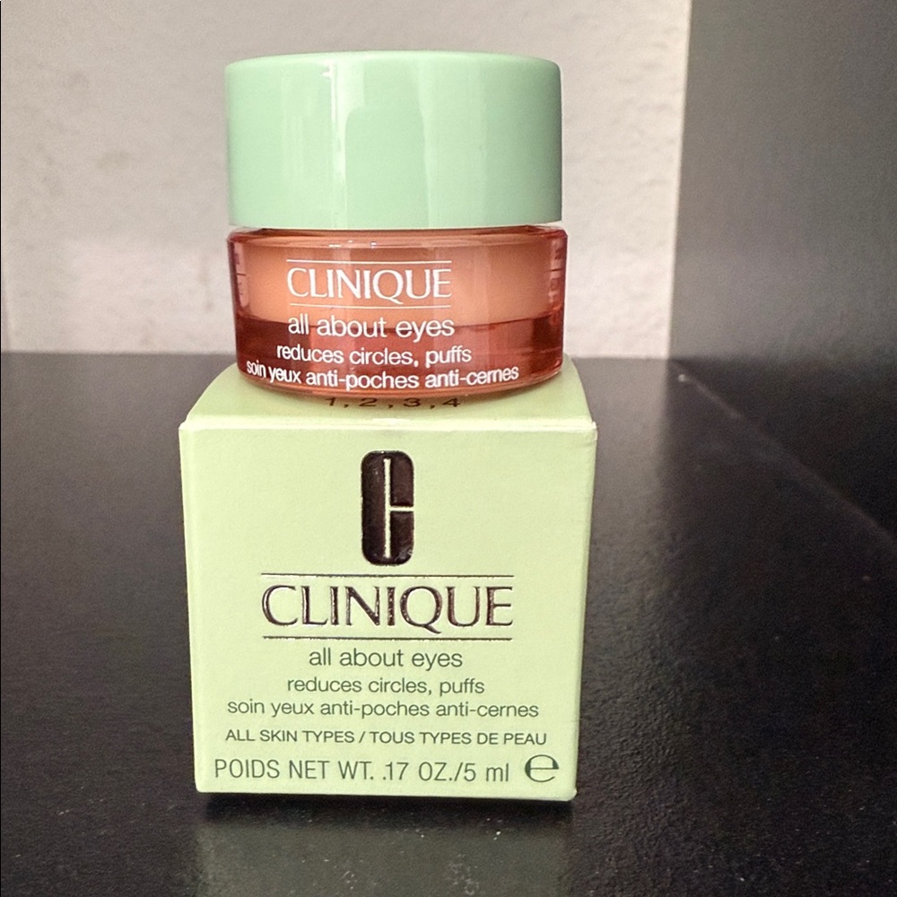🦋5/$25🦋 Clinique All About Eyes Cream Mini - Picture 2 of 3